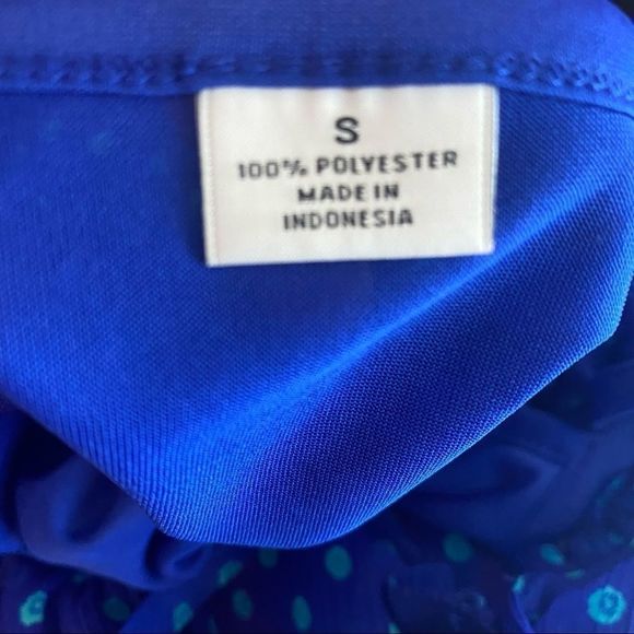 NWT Liz Claiborne Slvless Ruffle Henley sz Small - Picture 5 of 8